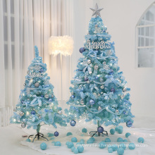 Blue Artificial Christmas Tree Set Home Decoration Accessories Christmas Decorations For Home Tree Figurine Decor